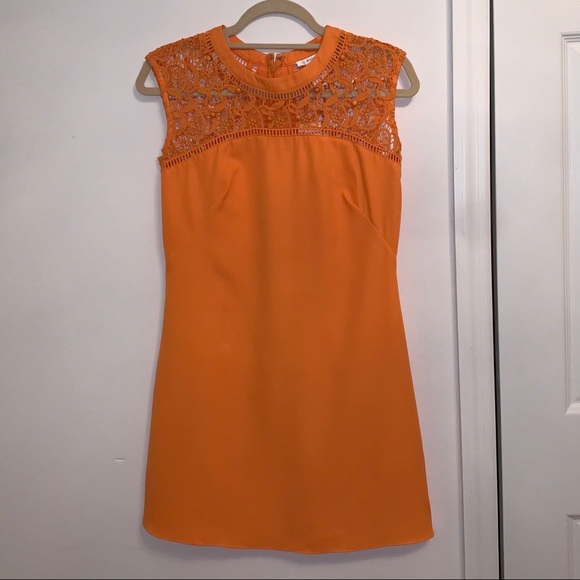 Orange Dress with Lace Detailing - Picture 4 of 11